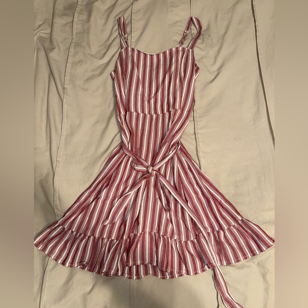 Hollister Womens Square Neck Mini Dress with bow ♥️ Size Small